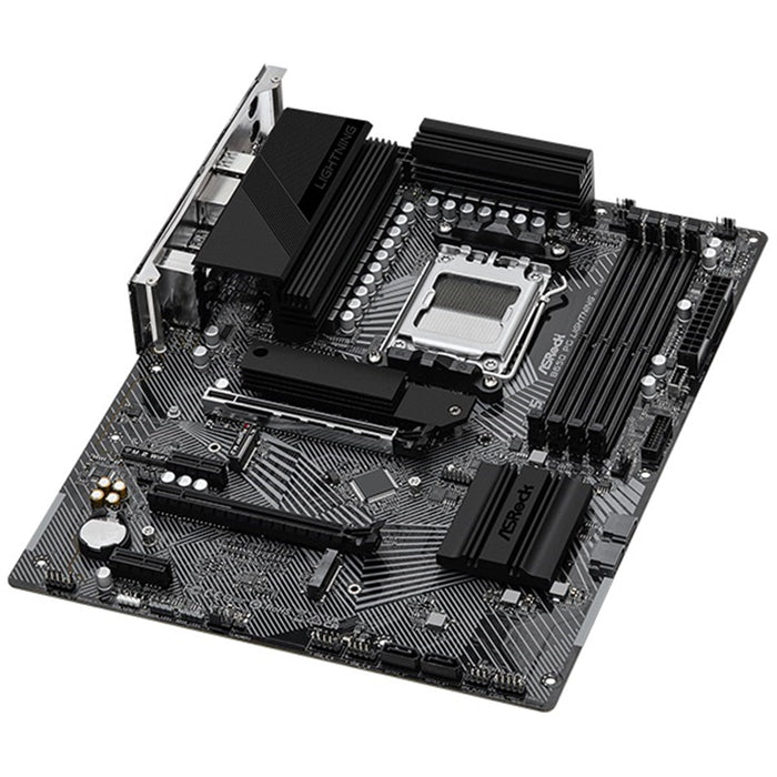 Asrock B650 PG LIGHTNING, AMD B650, AM5, ATX, 4 DDR5, HDMI, 2.5G LAN, PCIe4, 3x M.2-Motherboards-Gigante Computers