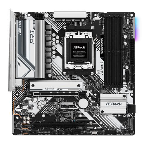 Asrock B650M PRO RS, AMD B650, AM5, Micro ATX, 4 DDR5, HDMI, DP, 2.5G LAN, PCIe4, RGB, 3x M.2-Motherboards-Gigante Computers
