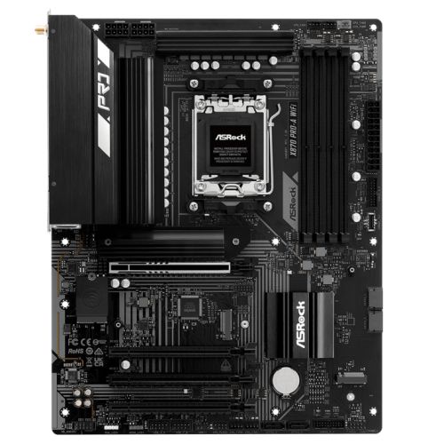 Asrock X870 PRO-A WIFI, AMD X870, AM5, ATX, 4 DDR5, HDMI, 2 USB4, Wi-Fi 7, 2.5G LAN, 3x M.2-Motherboards-Gigante Computers