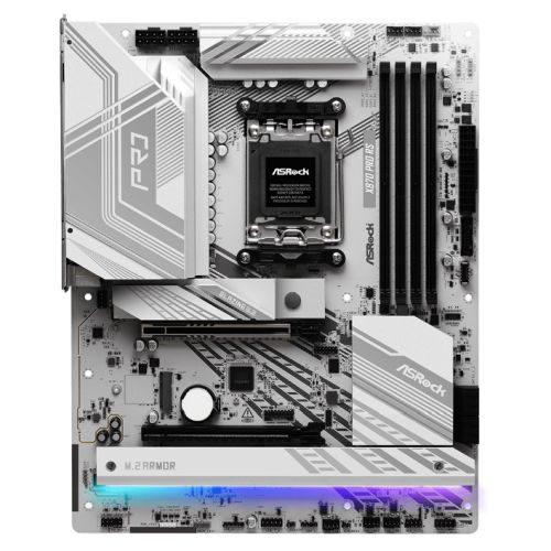 Asrock X870 PRO RS, AMD X870, AM5, ATX, 4 DDR5, HDMI, 2 USB4, 2.5G LAN, RGB, 3x M.2-Motherboards-Gigante Computers