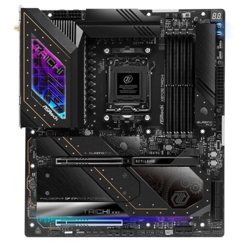Asrock X870E TAICHI, AMD X870E, AM5, EATX, 4 DDR5, HDMI, 2 USB4, Wi-Fi 7, 5G LAN, RGB, 4x M.2-Motherboards-Gigante Computers