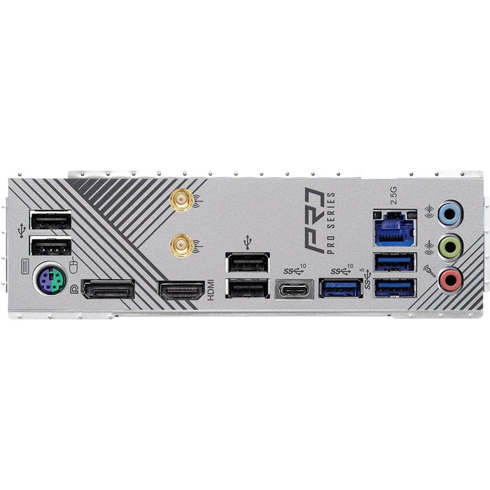 Asrock Z790 PRO RS WIFI, Intel Z790, 1700, ATX, 4 DDR5, HDMI, DP, eDP, Wi-Fi 6E, 2.5G LAN, PCIe5, RGB, 4x M.2-Motherboards-Gigante Computers