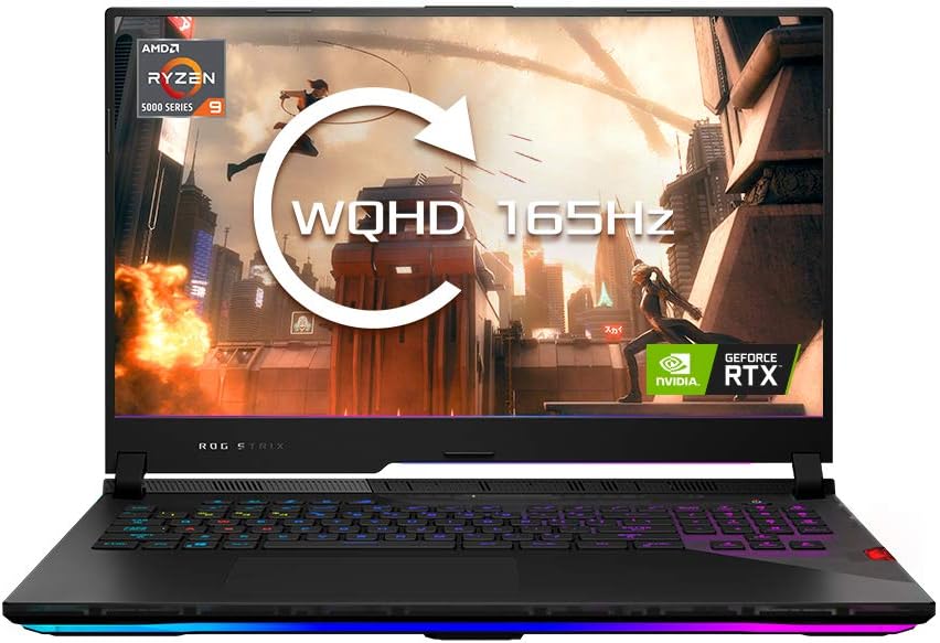 Asus ROG G733QS Gaming Laptop Ryzen 9 5900HX 32GB RTX 3080 2 x 1TB SSD 17" - Refurbished-Laptops-Gigante Computers