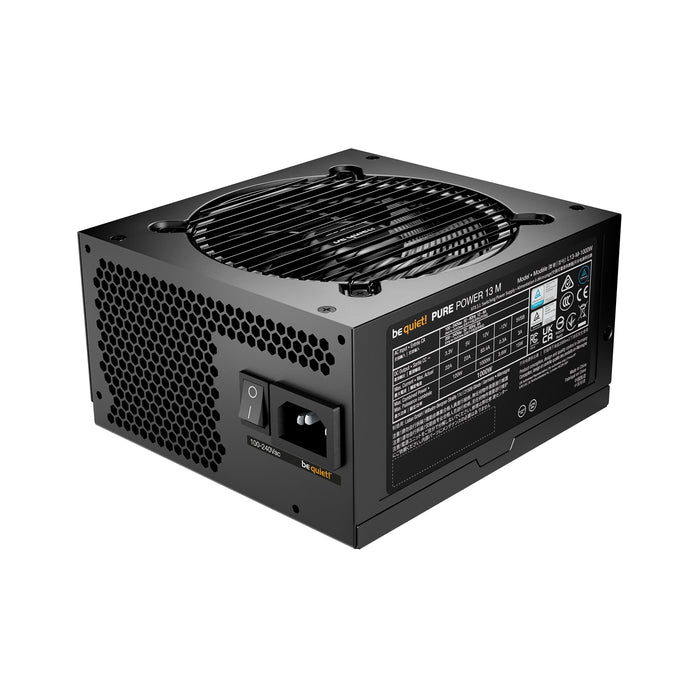 Be Quiet! 1000W Pure Power 13 M PSU, Fully Modular, Semi-Passive Fan, 80+ Gold, ATX 3.1, PCIe 5.1-Power Supplies-Gigante Computers