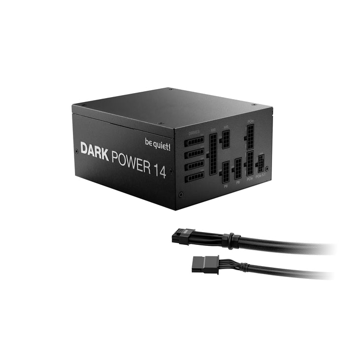 Be Quiet! 1200W Dark Power 14 PSU, Fully Modular, 80+/Cybenetics Titanium, Active/Semi-Passive Cooling, LLC Full-Bridge, ATX 3.1, PCIe 5.1-Power Supplies-Gigante Computers