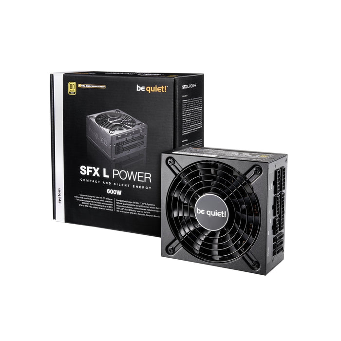 Be Quiet! 600W SFX-L Power PSU, Small Form Factor, Fully Modular, 80+ Gold, Continuous Power-PSUs-Gigante Computers