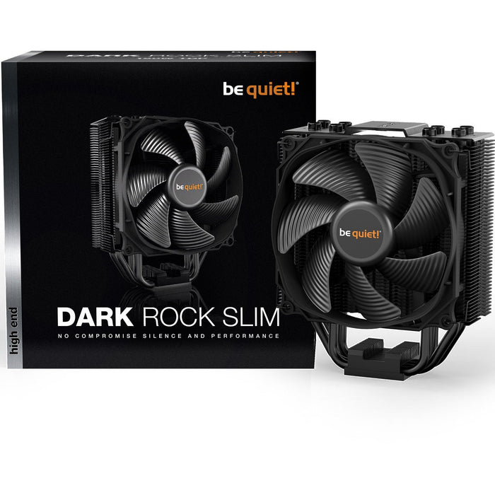 Be Quiet! BK024 Dark Rock Slim Heatsink & Fan, Intel & AMD Sockets, Silent Wings Fan, 180W, Fluid Dynamic-CPU Fans Paste-Gigante Computers