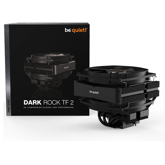 Be Quiet! BK031 Dark Rock TF 2 Heatsink & Fan, Intel & AMD Sockets, Dual Silent Wings Fans, Fluid Dynamic, 230W TDP-Cooling-Gigante Computers