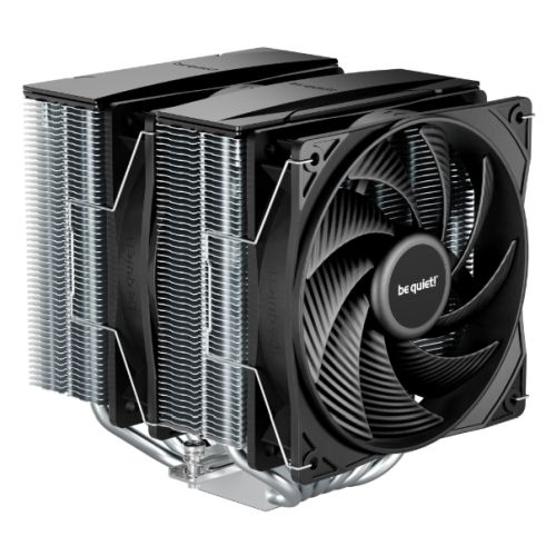 Be Quiet! BK041 Pure Rock Pro 3 Silver Heatsink & Fan, Intel & AMD Sockets, 2x Pure Wings 3 Fans, 6 High-Performance Heatpipes, 250W TDP-CPU Coolers-Gigante Computers