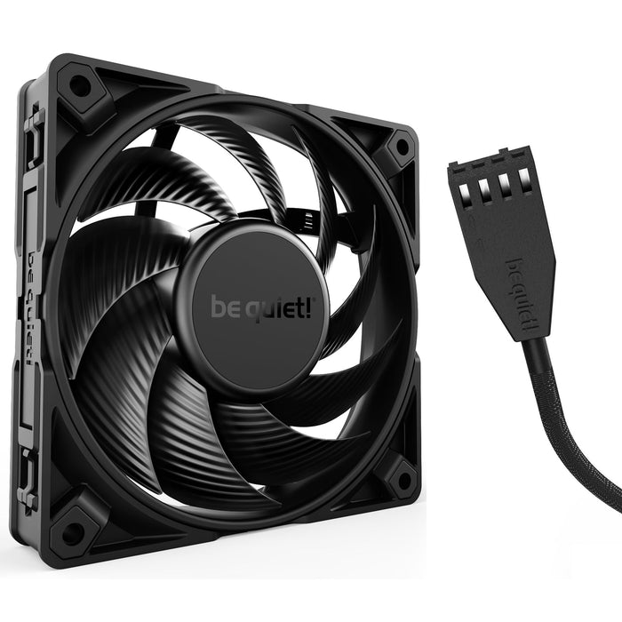 Be Quiet! (BL098) Silent Wings Pro 4 12cm PWM Case Fan, Black, Up to 3000 RPM, 3x Speed Switch, Fluid Dynamic Bearing-Cooling-Gigante Computers