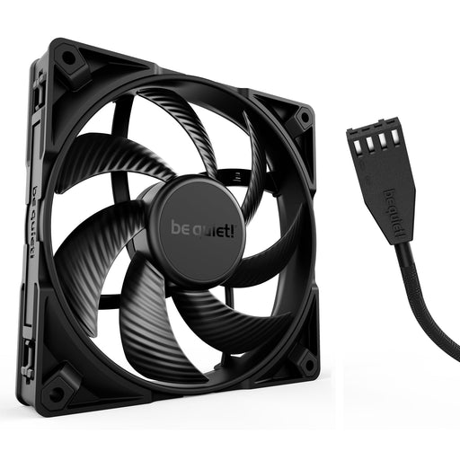 Be Quiet! (BL099) Silent Wings Pro 4 14cm PWM Case Fan, Black, Up to 2400 RPM, 3x Speed Switch, Fluid Dynamic Bearing-Cooling-Gigante Computers