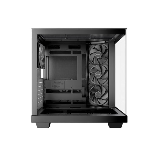 Be Quiet! Light Base 500 Gaming Case w/ Glass Front & Side, ATX, 4x Pure Wings 3 Fans, USB-C 10Gbps, Asus BTF Compatible, Black-Cases-Gigante Computers