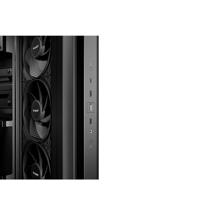 Be Quiet! Light Base 500 Gaming Case w/ Glass Front & Side, ATX, 4x Pure Wings 3 Fans, USB-C 10Gbps, Asus BTF Compatible, Black-Cases-Gigante Computers