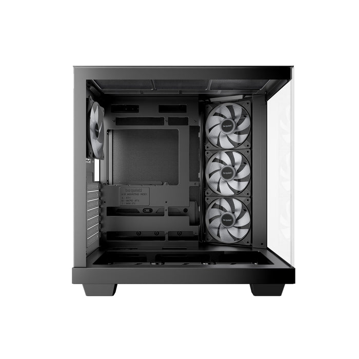 Be Quiet! Light Base 500 LX ARGB Gaming Case w/ Glass Front & Side, ATX, 4x ARGB Fans & ARGB Hub, USB-C 10Gbps, Asus BTF Compatible, Black-Cases-Gigante Computers