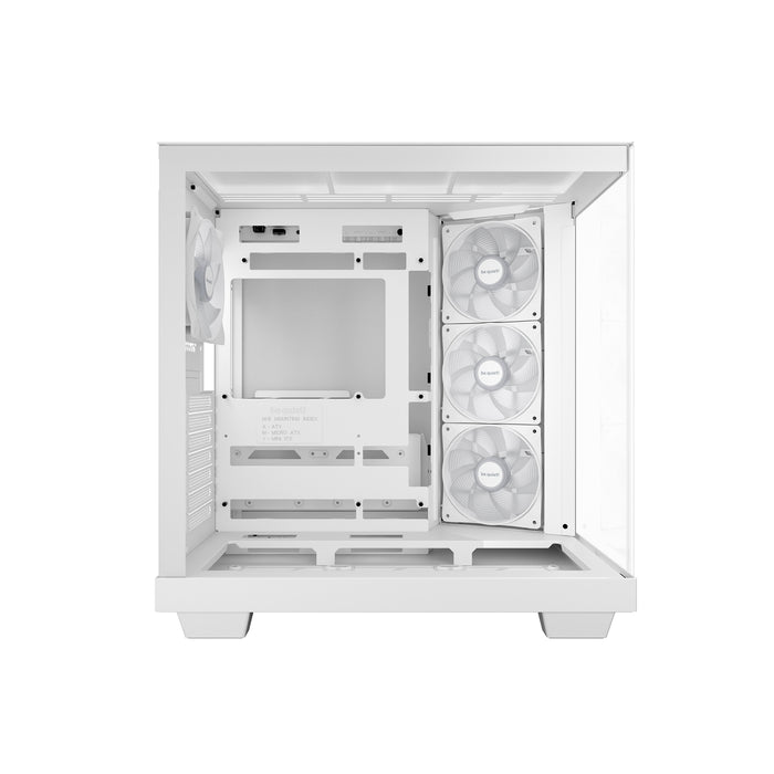 Be Quiet! Light Base 500 LX ARGB Gaming Case w/ Glass Front & Side, ATX, 4x ARGB Fans & ARGB Hub, USB-C 10Gbps, Asus BTF Compatible, White-Cases-Gigante Computers
