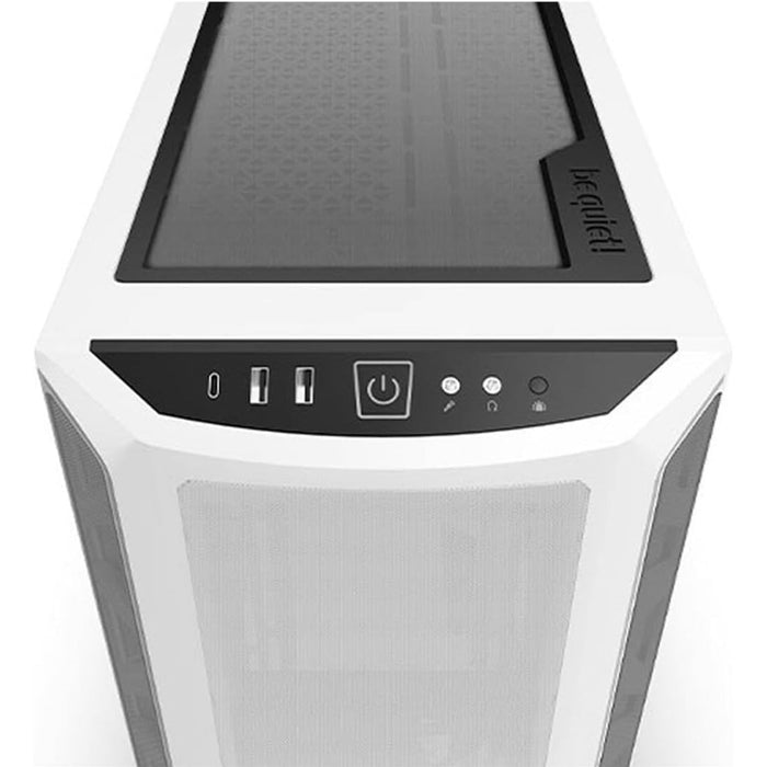 Be Quiet! Shadow Base 800 DX RGB Gaming Case w/ Glass Window, E-ATX, ARGB Strips, Mesh Airflow, Pure Wings 3 Fans, USB-C, White-Cases-Gigante Computers