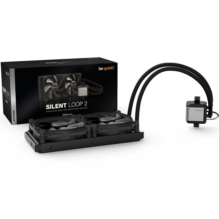 Be Quiet! Silent Loop 2 280mm ARGB Liquid CPU Cooler, Dampened & Adjustable Pump, 3 x 14cm Silent Wings 3 PWM Fans-Cooling-Gigante Computers