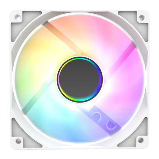 CIT Halo 120mm Infinity ARGB White 4-Pin PWM High-Performance PC Cooling Fan with Addressable RGB Lighting and Superior Airflow-Fans-Gigante Computers