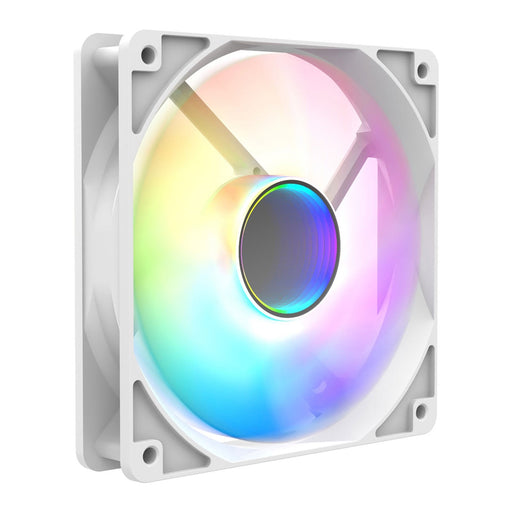 CIT Halo 120mm Infinity ARGB White 4-Pin PWM High-Performance PC Cooling Fan with Addressable RGB Lighting and Superior Airflow-Fans-Gigante Computers