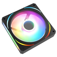 CIT Lightning 120mm Three-Sided Infinity ARGB Black 3-Pin PC Cooling Fan - High-Performance RGB Case Fan-Fans-Gigante Computers