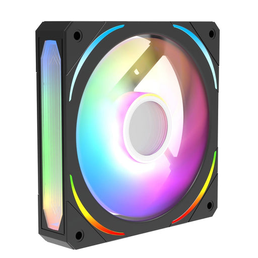 CIT Lightning 120mm Three-Sided Infinity ARGB Black 3-Pin PC Cooling Fan - High-Performance RGB Case Fan-Fans-Gigante Computers