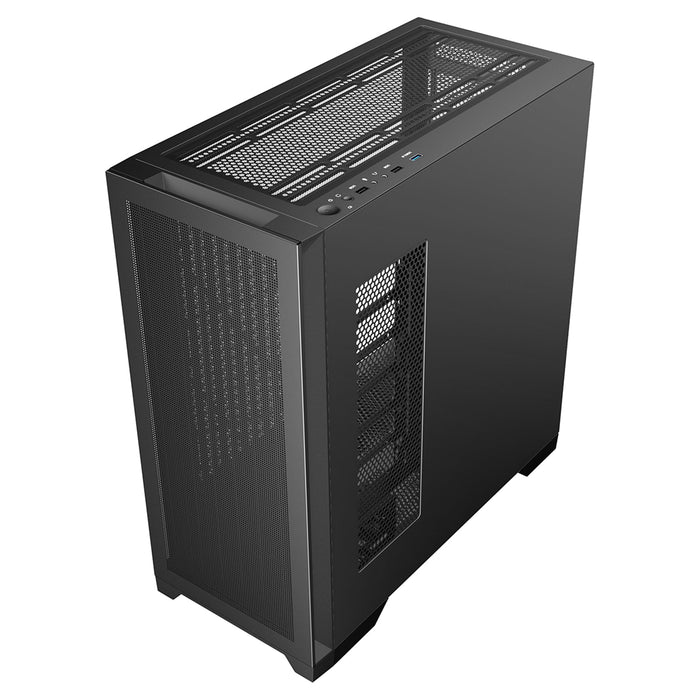 CIT PRO Creator XE Black Case Mesh front Glass Side USB3 EPE-Cases-Gigante Computers