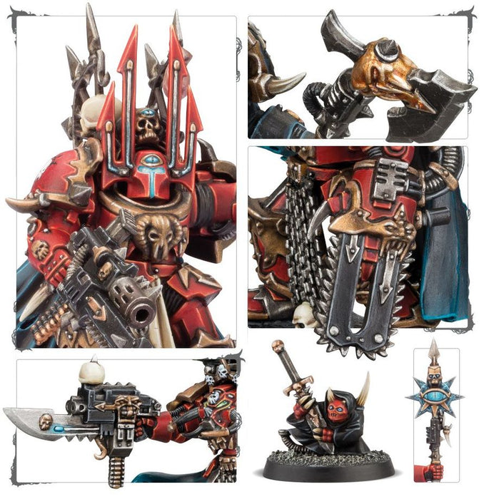Chaos Space Marines: Chaos Lord in Terminator Armour-Boxed Games & Models-Gigante Computers