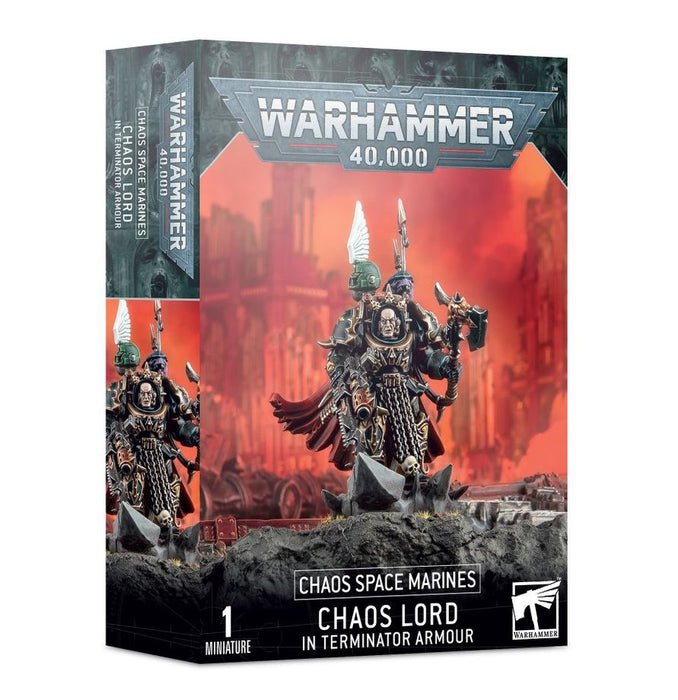 Chaos Space Marines: Chaos Lord in Terminator Armour-Boxed Games & Models-Gigante Computers