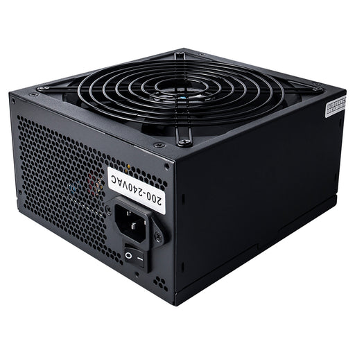 CiT 600W ATX Power Supply, 80+ Efficiency, 120mm Silent Fan, Active PFC, PCIe, SATA & Molex Connectors, Black PSU for Gaming & Desktop PC-Power Supplies-Gigante Computers