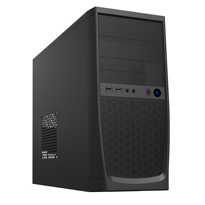 CiT Elite Micro ATX 1 x USB 3.0 / 1 x USB 2.0 Black Case with 500W PSU-Cases-Gigante Computers