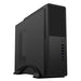 CiT S014C Micro ATX Slim Desktop Case, 300W PSU, Mesh Front, 80mm Fan, USB-C, Black-Cases-Gigante Computers