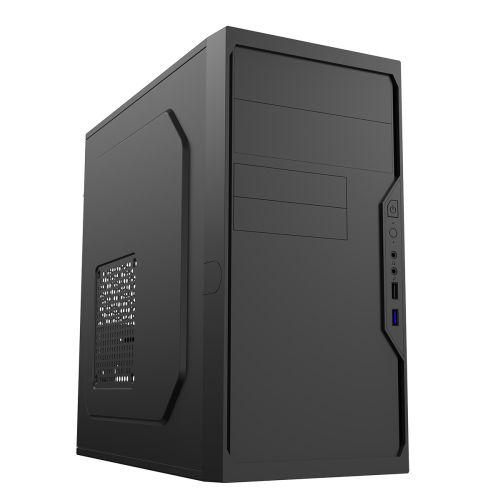 CiT Work Micro-ATX PC Case with USB 3.0, HD Audio, and Efficient Cooling. Compact Steel Design for Home and Office Builds-Cases-Gigante Computers