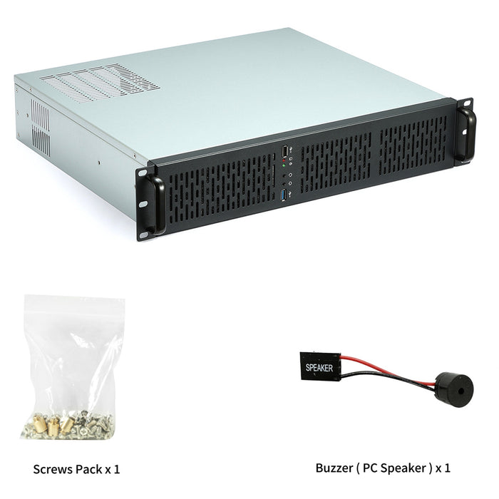 Codegen 2U Rackmount 405mm Deep 3 x 80mm HDB PWM Fans Included-Cases-Gigante Computers