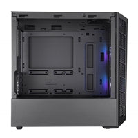 Cooler Master MasterBox MB320L ARGB Micro Tower 2 x USB 3.2 Gen 1 Edge-to-Edge Tempered Glass Side Window Panel Black Case with Addressable RGB LED Fans with Controller DarkMirror Front Panel-Cases-Gigante Computers