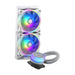 Cooler Master MasterLiquid ML240 Illusion White Edition Universal Socket 240mm PWM 1800RPM Addressable Gen 2 RGB LED AiO Liquid CPU Cooler with Wired ARGB Controller-CPU Fans & Paste-Gigante Computers