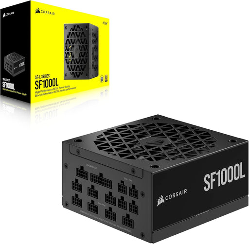 Corsair 1000W SF-L Series SF1000L SFX-L PSU, Rifle Bearing Fan, Fully Modular, 80+ Gold, ATX 3.0, PCIe 5.0-Power Supplies-Gigante Computers