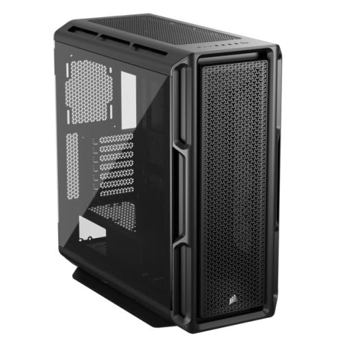 Corsair 5000T Gaming Case w/ Glass Side, E-ATX, No Fans, USB-C, Asus BTF Compatible, Black-Cases-Gigante Computers