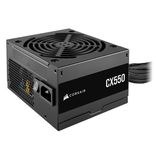 Corsair 550W CX550 PSU, Fully Wired, 80+ Bronze, Thermally Controlled Fan-Power Supplies-Gigante Computers
