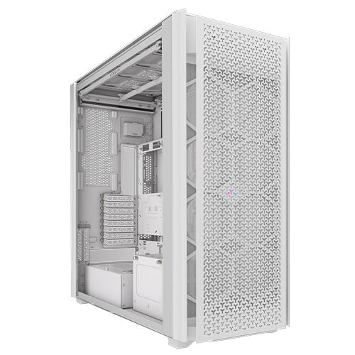 Corsair iCUE LINK 9000D RGB Airflow Gaming Case w/ Glass Side, E-ATX, Dual System, Up to 18 Fans, InfiniRail Fan Mounting, iCUE LINK Hub, USB-C, Asus BTF Compatible, White-Cases-Gigante Computers