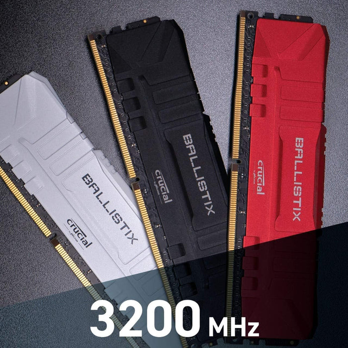 Crucial Ballistix BL8G32C16U4B 3200 MHz DDR4 DRAM Desktop Gaming Memory 8GB CL16 Black - Refurbished-Memory - Desktop-Gigante Computers