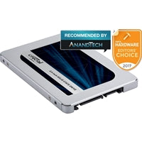 Crucial MX500 (CT1000MX500SSD1) ITB 2.5 Inch, Sata 3 Interface, Read 560MB/s, Write 510MB/s, 5 Year Warranty-Hard Drives-Gigante Computers