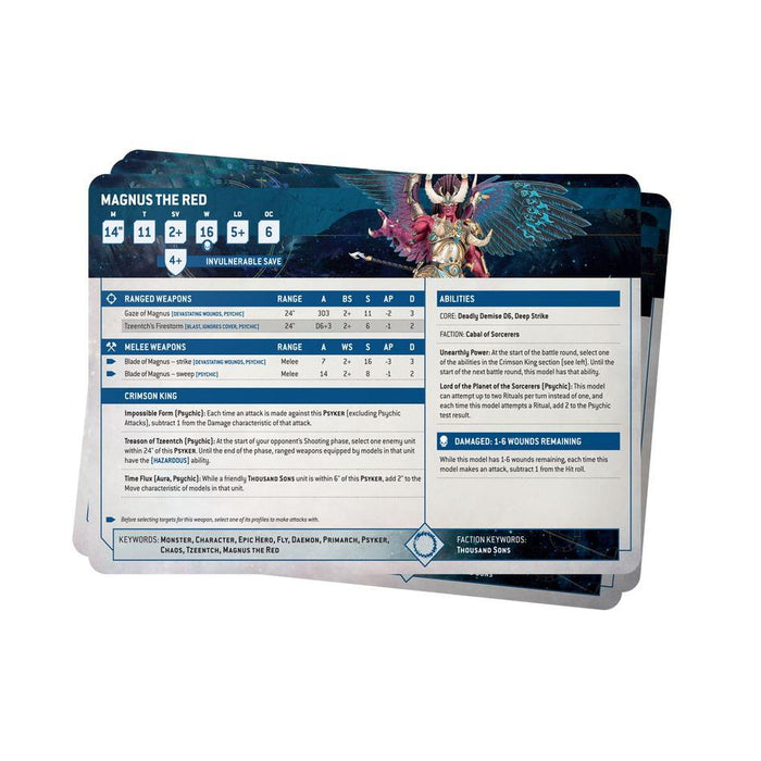 Datasheet Cards: Thousand Sons-Boxed Games & Models-Gigante Computers