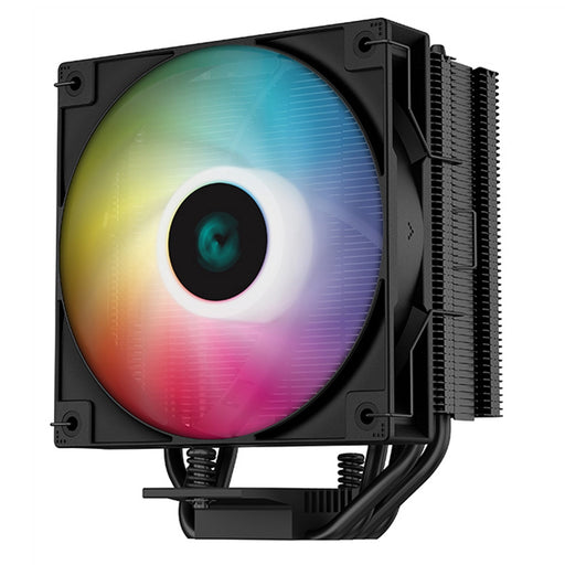 DeepCool AG400 BK ARGB Fan CPU Cooler, Universal Socket, High Efficiency 120mm PWM Addressable RGB Fan, 2000RPM, 4 Heat Pipes, 220W Heat Dissipation Power, Unique Matrix Fin Design, Intel LGA 1700 Bracket Included-Fans-Gigante Computers