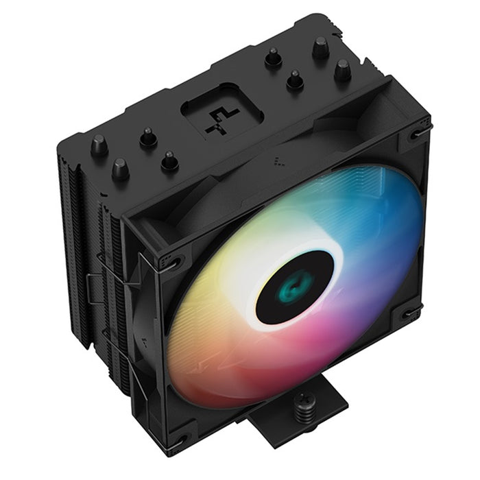 DeepCool AG400 Black ARGB V2 CPU Air Cooler, 120mm PWM Fan, 4 Direct Touch Heat Pipes, Addressable RGB, LGA1851/1700/1200, AM5/AM4 Compatible, High-Performance Single Tower Cooler-CPU Fans & Paste-Gigante Computers