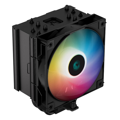 DeepCool AG500 BK ARGB Fan CPU Cooler, Universal Socket, Fine-Tuned 120mm PWM Addressable RGB Fan, 1850RPM, 5 Heat Pipes, 240W Heat Dissipation Power, Unique Matrix Fin Design, Intel LGA 1700 Bracket Included-Fans-Gigante Computers