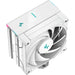 DeepCool AK400 Digital CPU Cooler, White, 1x 120mm Fan, Single Tower, ARGB, 4x Direct Touch Copper Heatpipes, Intel/AMD-Fans-Gigante Computers