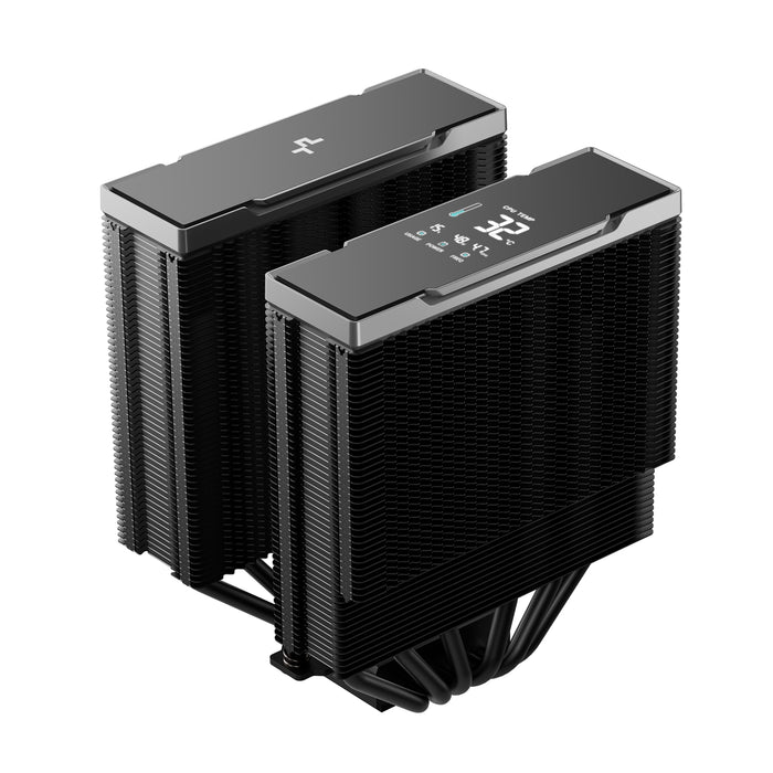 DeepCool AK620 G2 DIGITAL NYX Dual Tower CPU Cooler, Black, 2 x 120mm Fan, 6 x advanced Copper Heatpipes, Intel/AMD-Fans-Gigante Computers