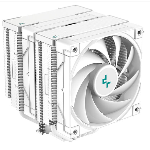 DeepCool AK620 WH Fan CPU Cooler, Universal Socket, Dual Powerful 120mm FDB PWM White Fans, 1850RPM, 6 Heat Pipes, 260W Heat Dissipation Power, Unique Matrix Fin Design, White Edition, Intel LGA 1700 Bracket Included-Fans-Gigante Computers