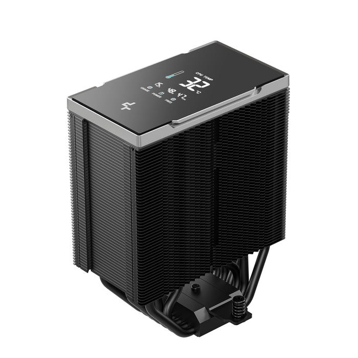 DeepCool AK700 DIGITAL NYX CPU Cooler, Black, 1 x 120mm Fan, 7 x advanced Copper Heatpipes, Intel/AMD-Fans-Gigante Computers