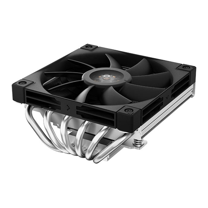 DeepCool AN600 Low-Profile CPU Cooler, Universal Socket, 4-pin PWM Fan Connector, 1850RPM, 6 advanced Heat Pipes,180W of cooling to the CPU while also cooling the RAM Modules, making full use of a 120mm High Airflow Fan-Fans-Gigante Computers